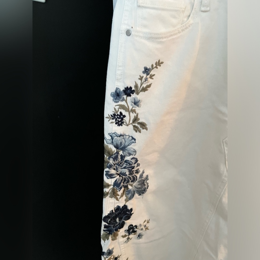 NWT FREE PEOPLE X Driftwood Bluebell Fleur Embroidered Maxi Skirt MSRP $188 - Picture 7 of 11